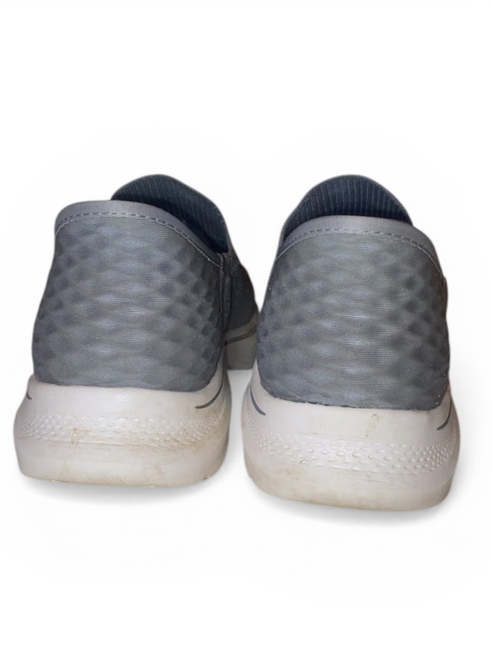 SKECHERS Slip In Walk 7 Slip On Sneakers Athletic Shoes Med Gray Aqua Trim SZ 8 - Picture 4 of 9